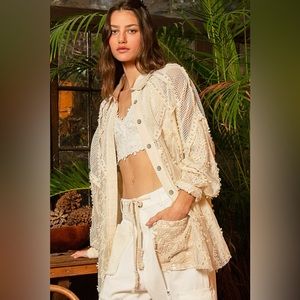 Elegant Cream Lace Women's top